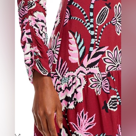 FARM Rio Pineapple Inspiration Gathered Dress  - M - Picture 5 of 16